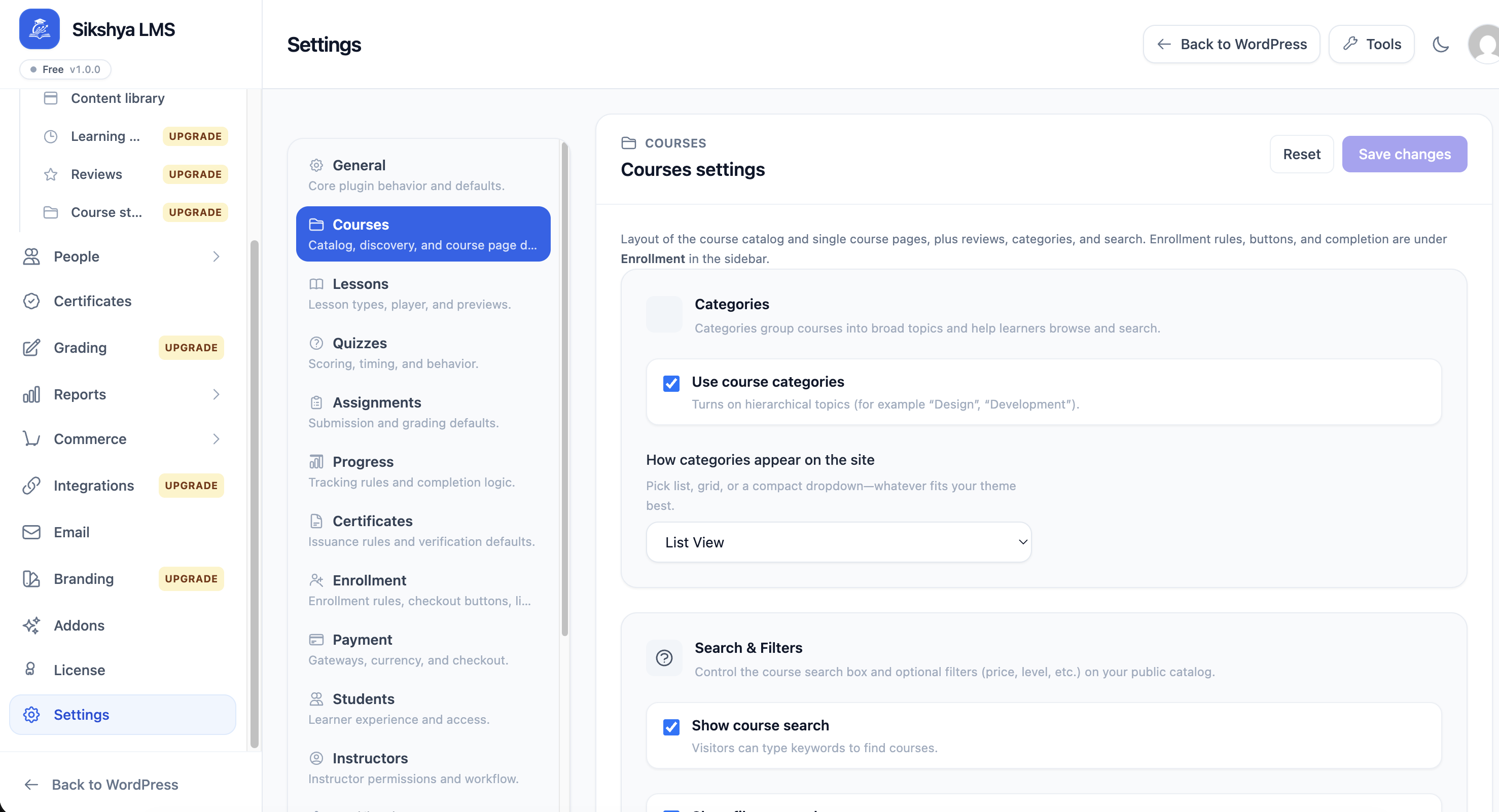 Sikshya LMS – WordPress Course Builder gallery image