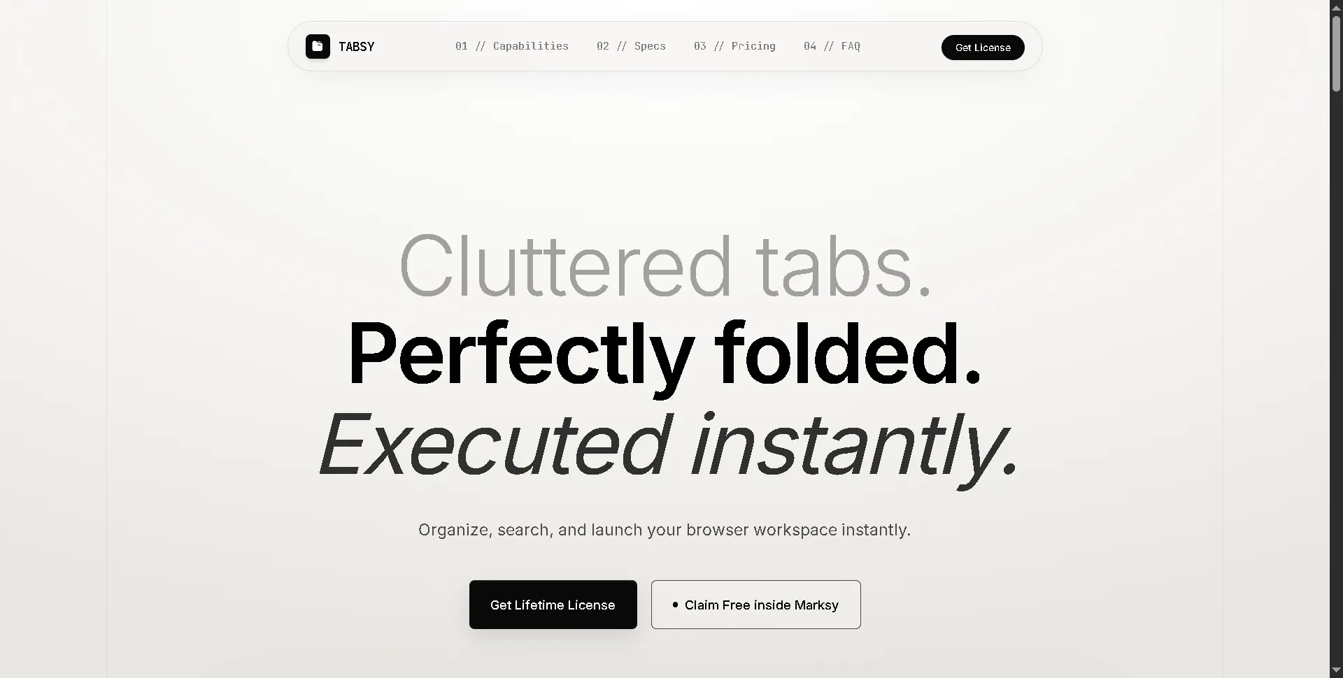 Tabsy screenshot