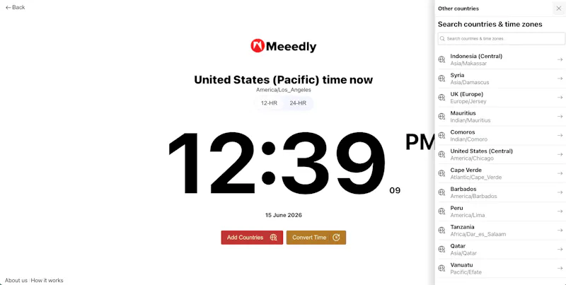 Meeedly Time Converter screenshot 4