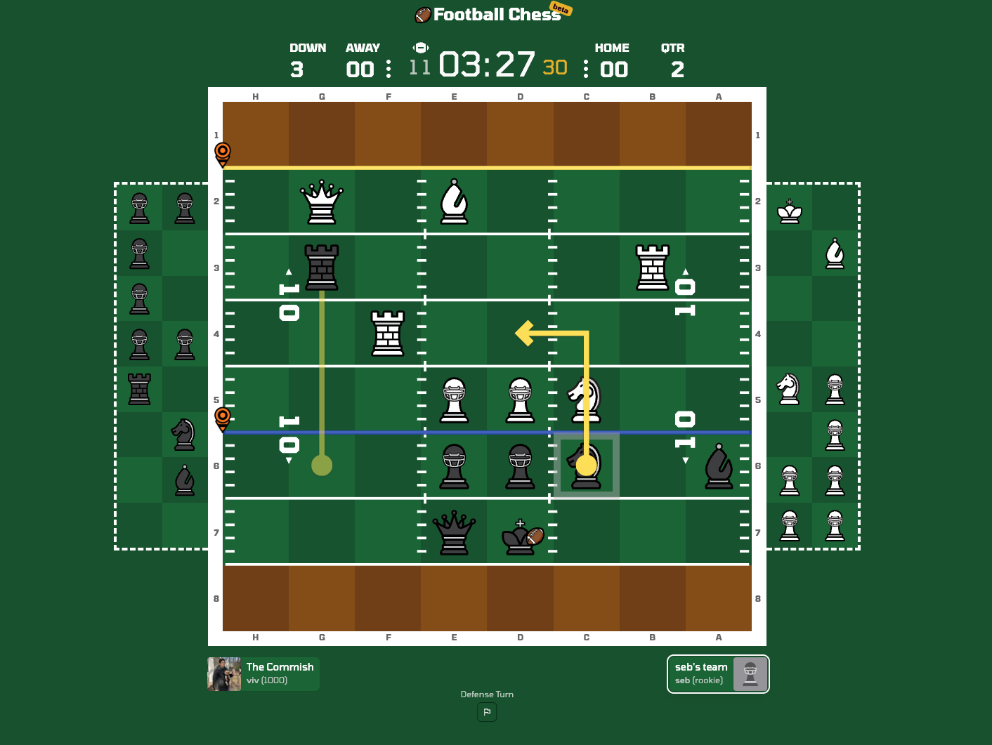 FootballChess.com - Rundenbasierter amerikanischer Fußball Medien 2