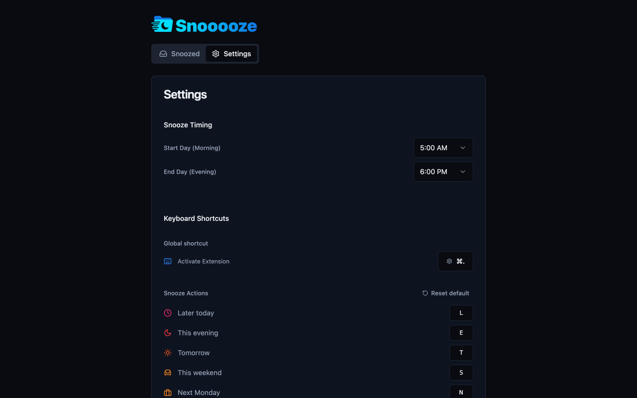 Snooooze - Screenshot 2 showing product features and functionality