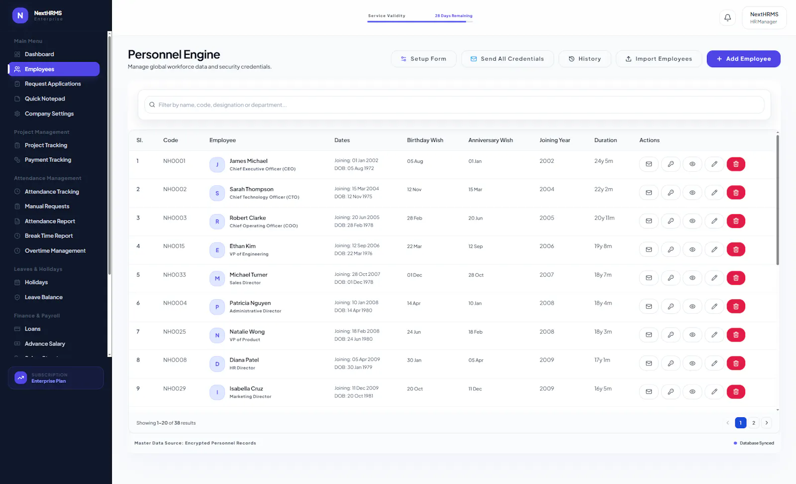 NextHRMS screenshot 6
