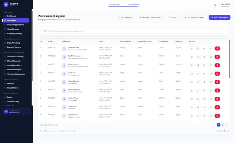 NextHRMS screenshot 6