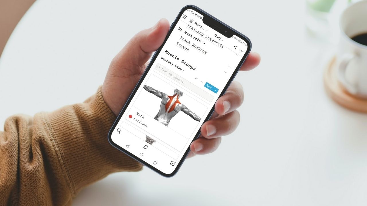 Daily Workout Planner in Notion gallery image