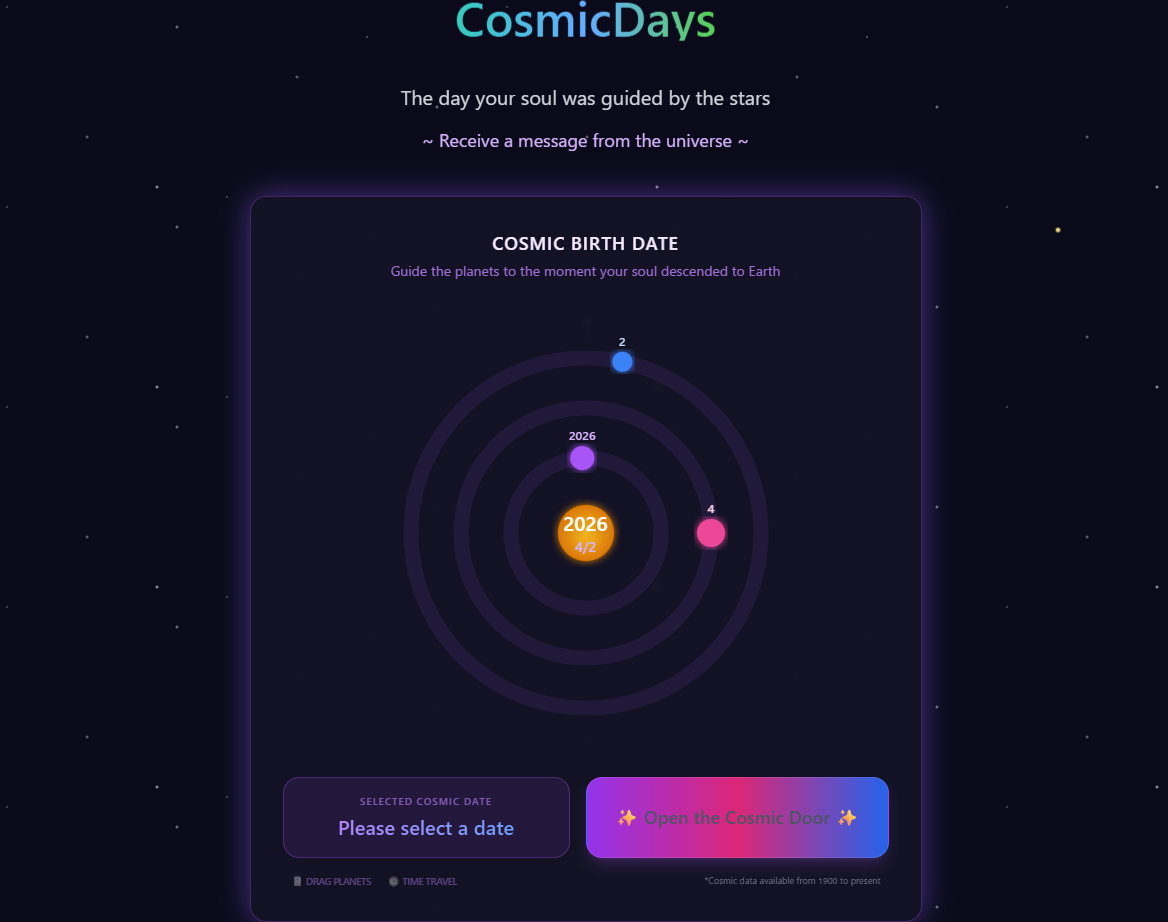 Cosmic Days gallery image