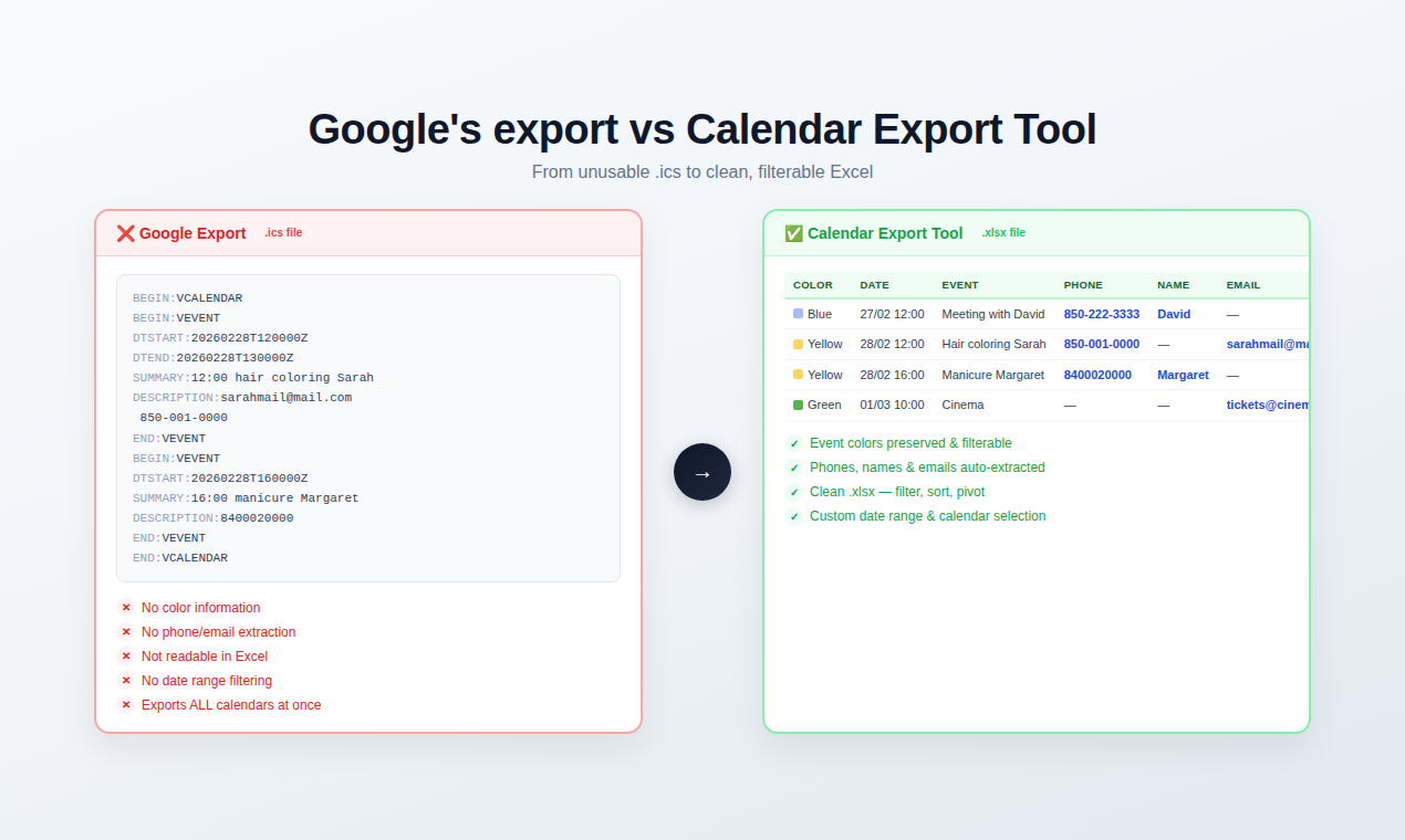 Calendar Export Tool gallery image