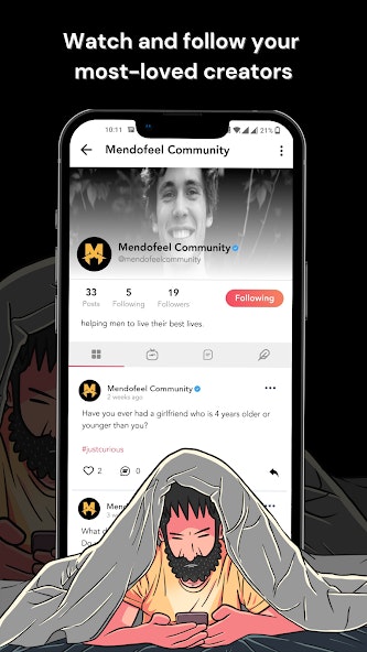 Média MendoFeel - Fraternité pour les hommes - Le meilleur réseau social conçu pour la croissance des hommes 7