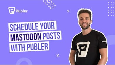 Publer&rsquo;s Mastodon scheduling feature - effortlessly schedule posts and optimize your presence on the platform.