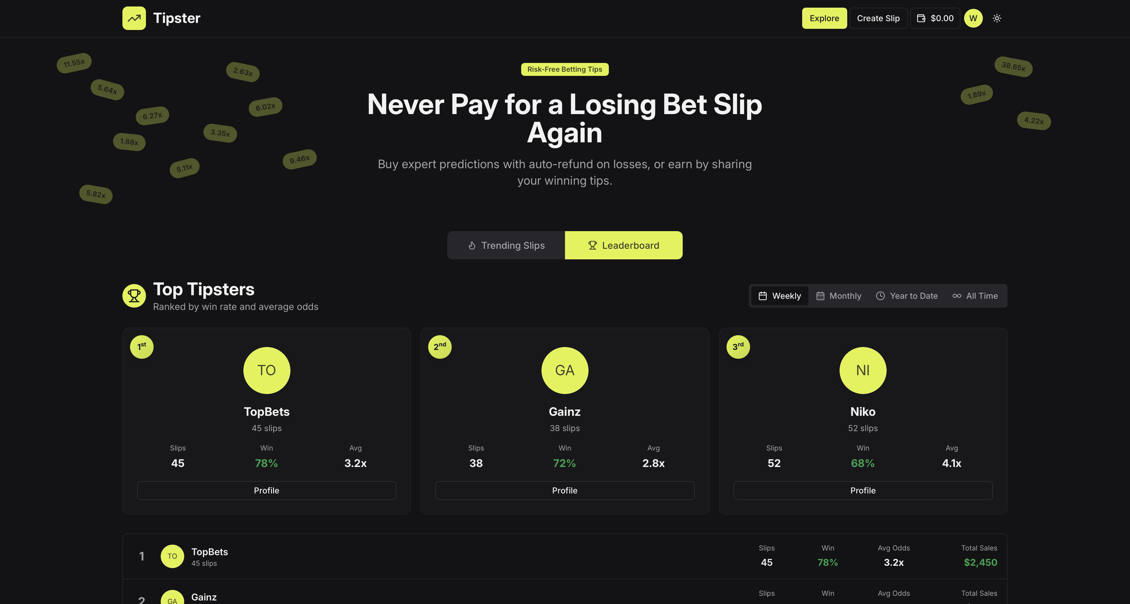 Tipster - Screenshot 3 showing product features and functionality