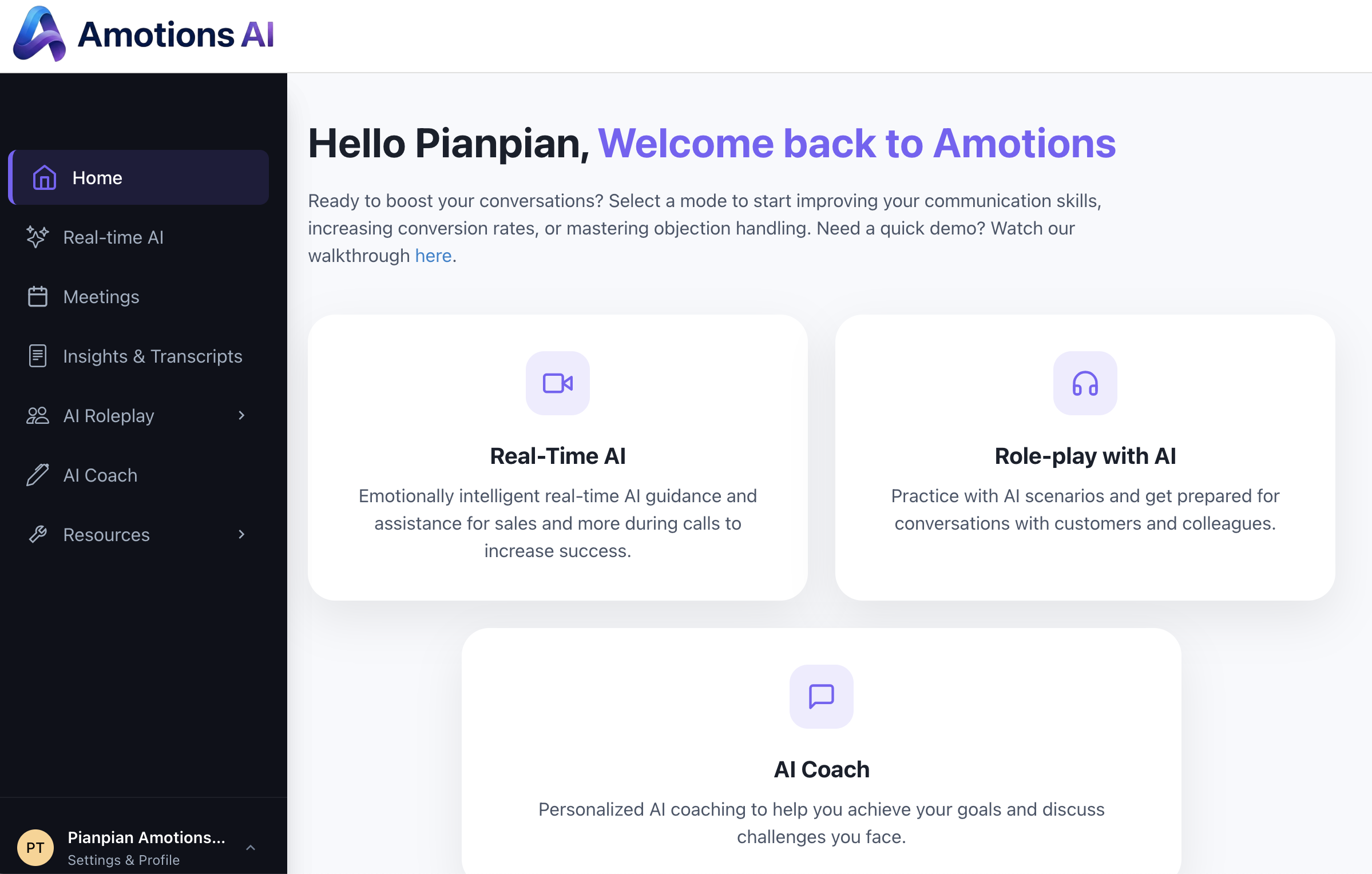 Emotional intelligence AI for live calls gallery image