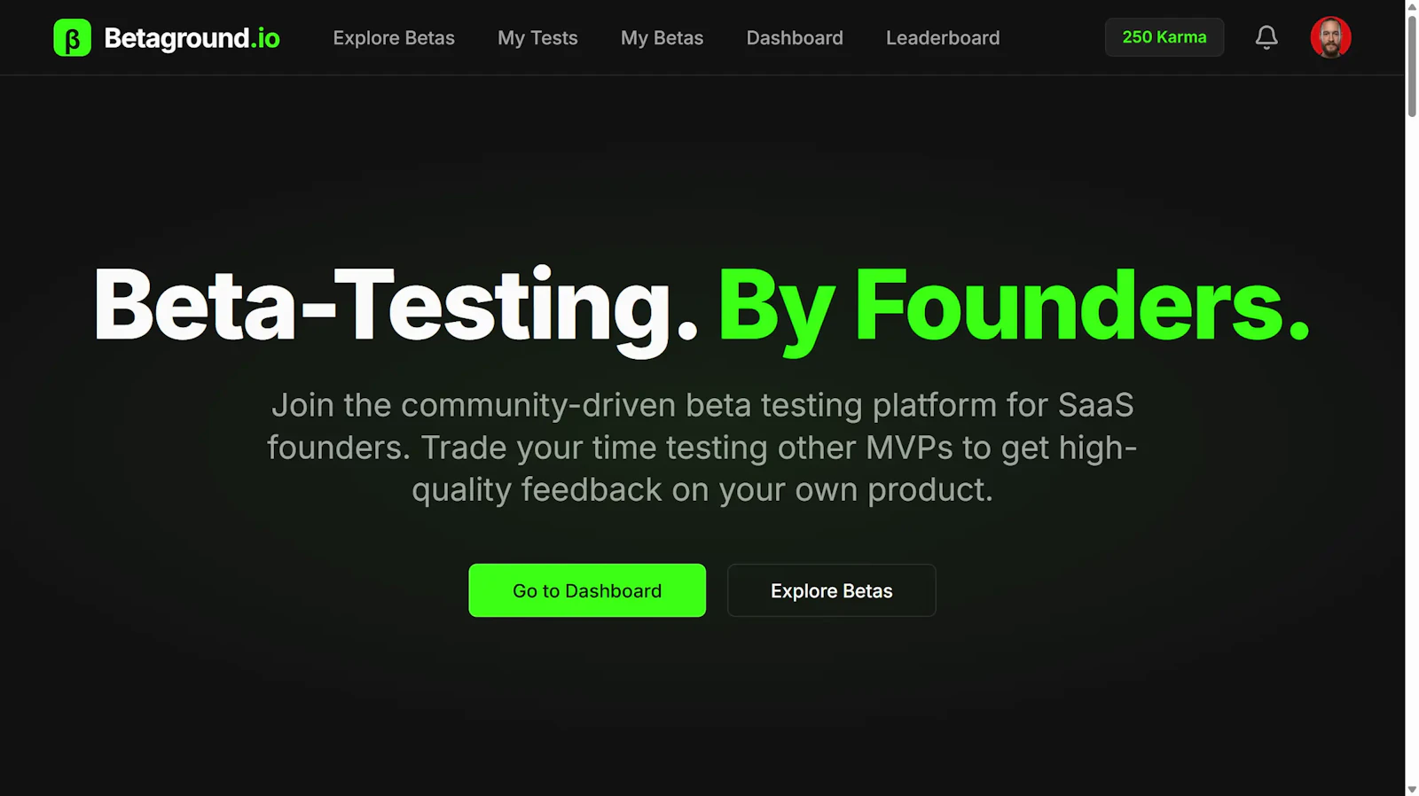 Betaground screenshot 1