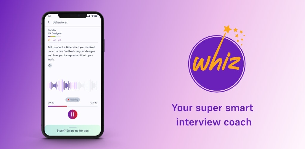 Whiz: การเตรียมการสัมภาษณ์งาน AI - เตรียมการสำหรับการสัมภาษณ์งานที่ชาญฉลาด - ทุกที่ทุกเวลา! media 1