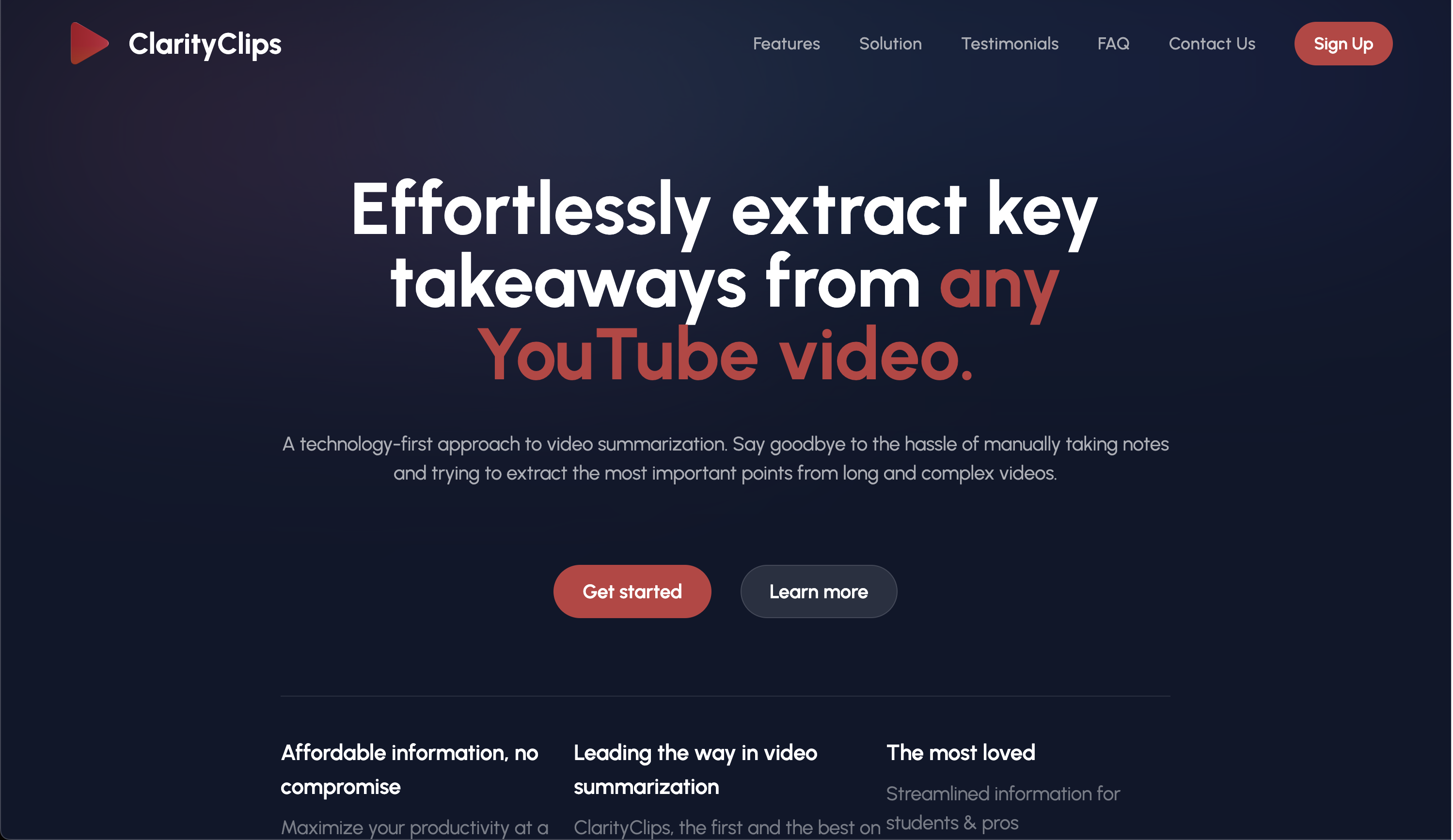 Clarityclips - #VideoSummarization #Videos #youtube #ai #gpt-3 #Notes मीडिया 1