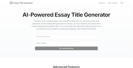 Essay Title Generator gallery image
