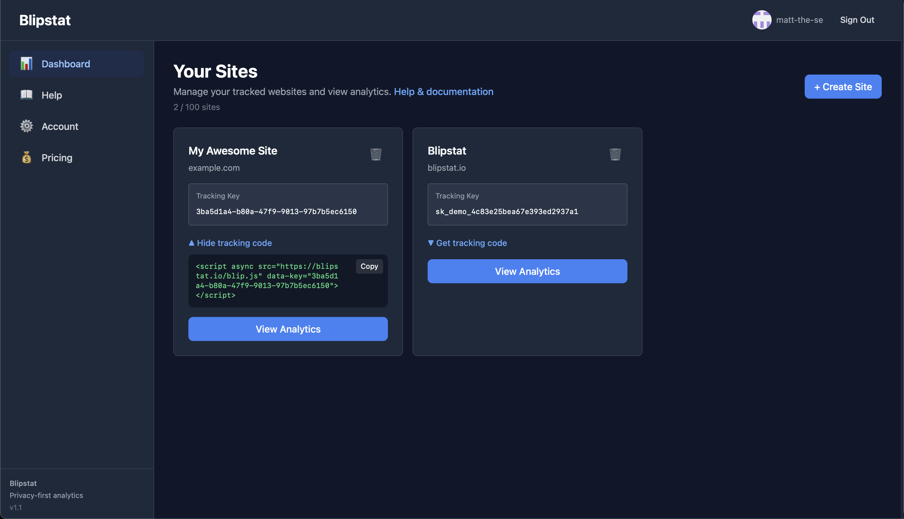Blipstat  gallery image