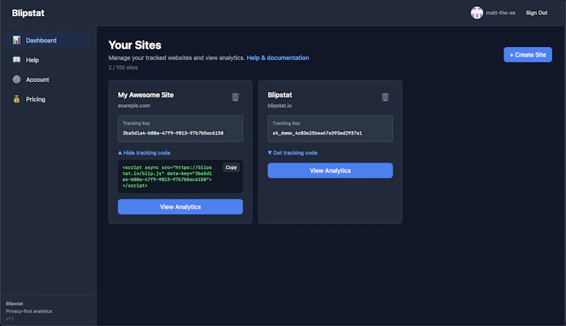 Blipstat  screenshot 4