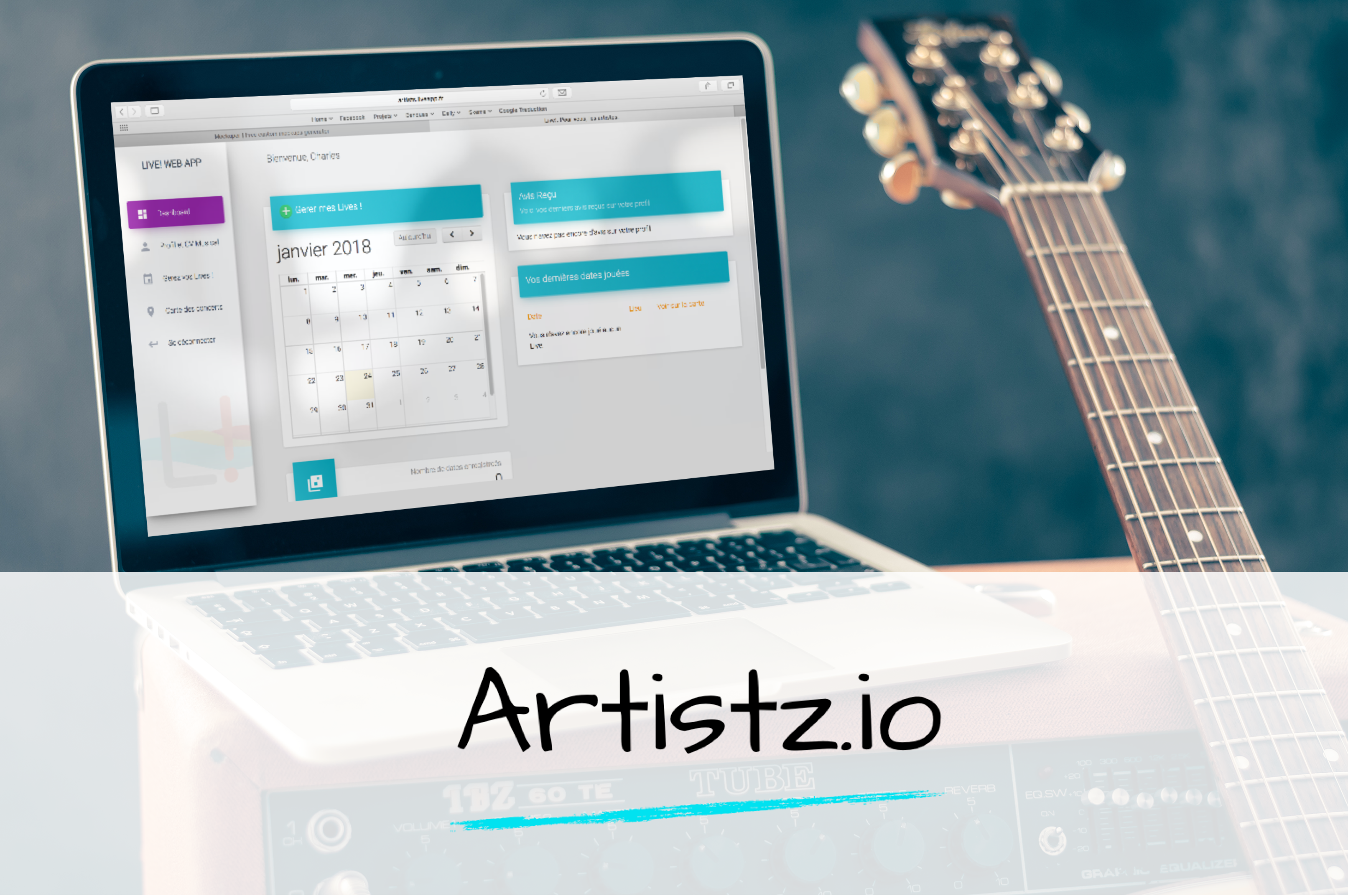 Artistz.io / Web app for artist