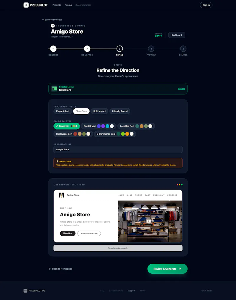 PressPilot App screenshot 4