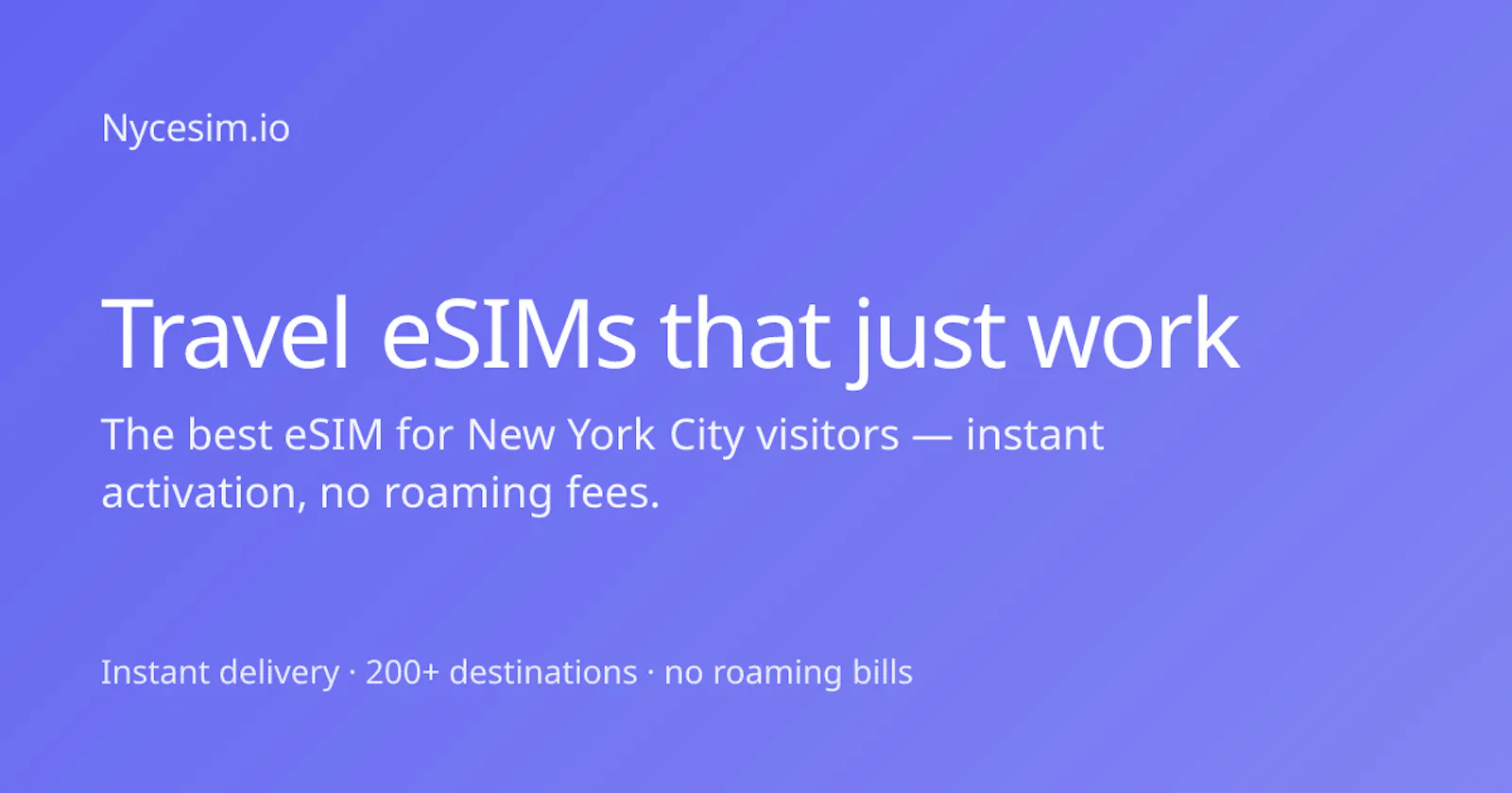 NYC eSIM screenshot 1
