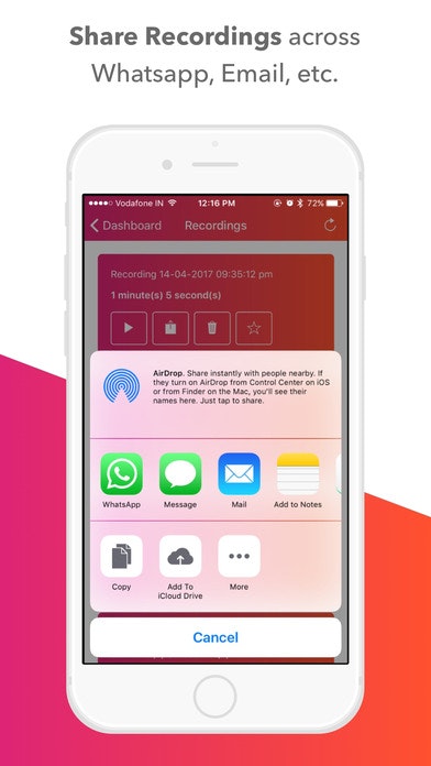 Minimal Call Recorder for iPhone gallery image