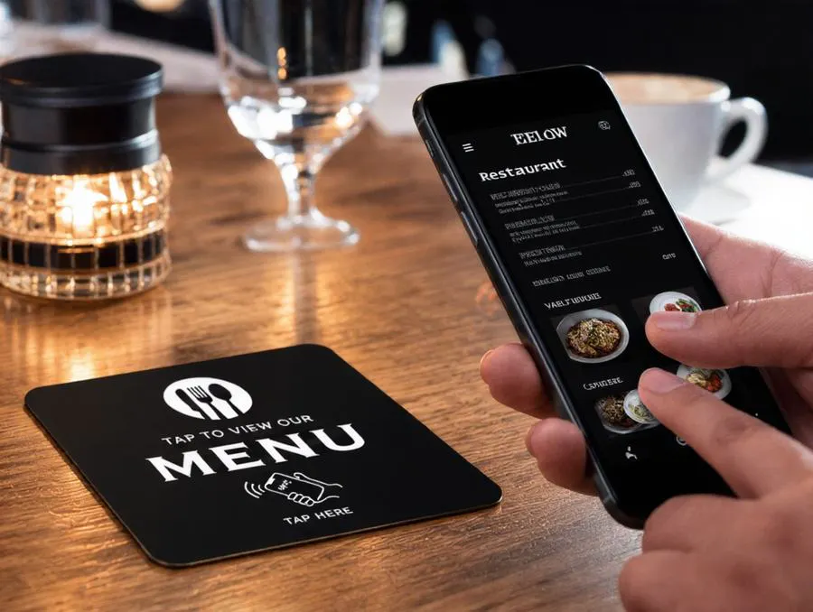 TapToMenu NFC Menu Card gallery image