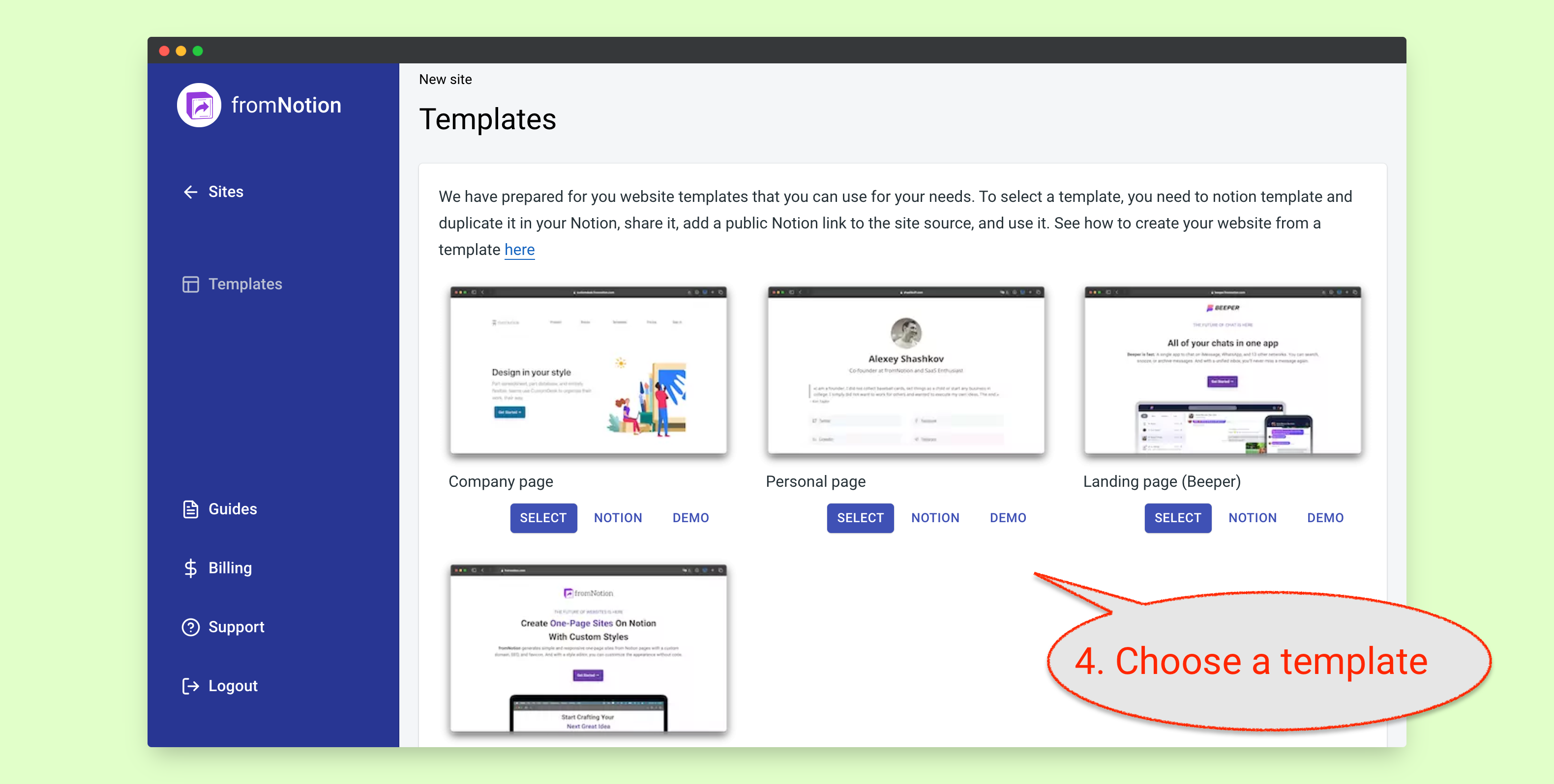FromNotion gallery image