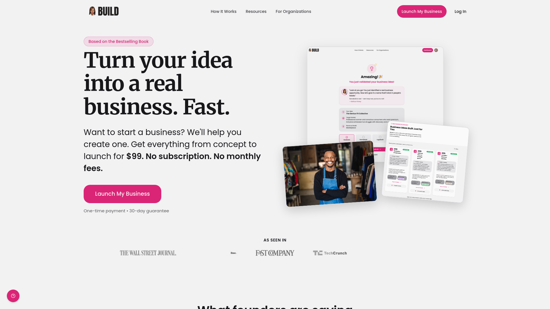 BUILD community - Main product screenshot demonstrating key features and user interface