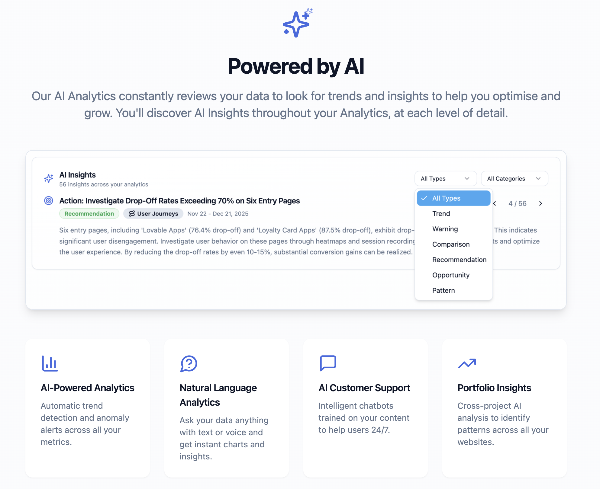 SaaSAnalytics - Screenshot 4 showing product features and functionality