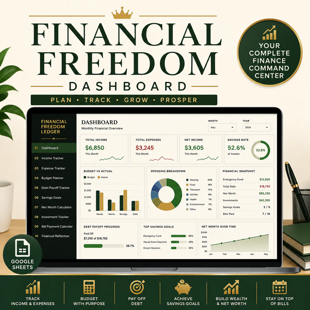 Financial Freedom Dashboard  gallery image