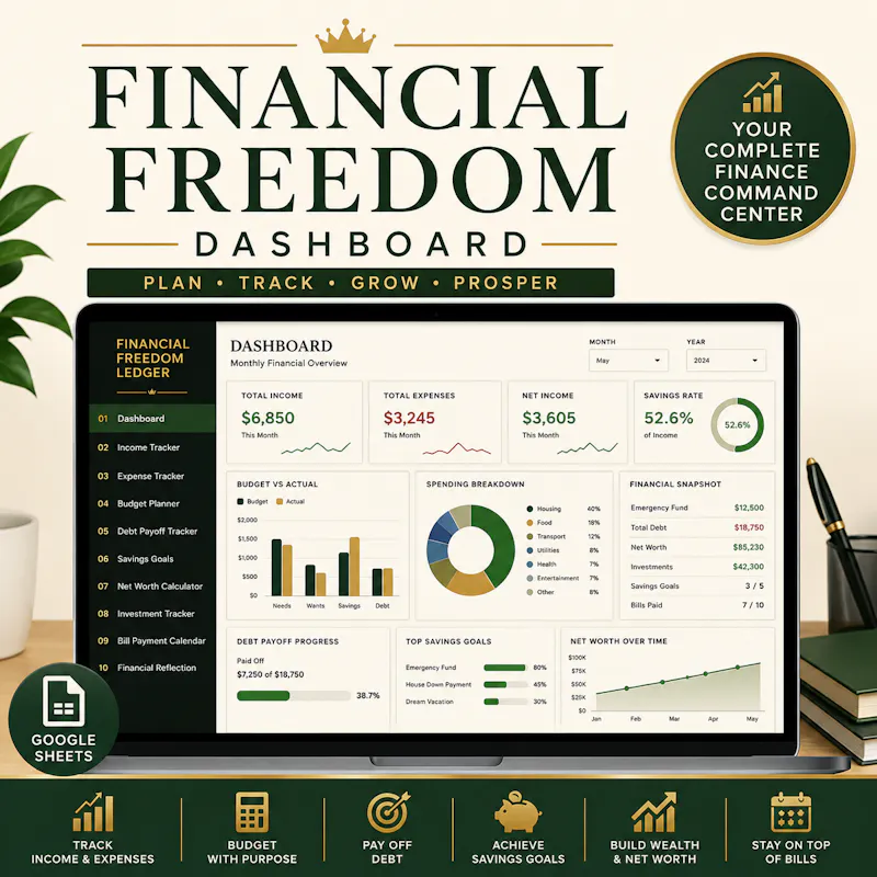 Financial Freedom Dashboard  screenshot 2