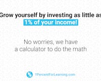 1% Income for Learning media 1
