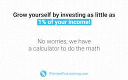 1% Income for Learning media 1