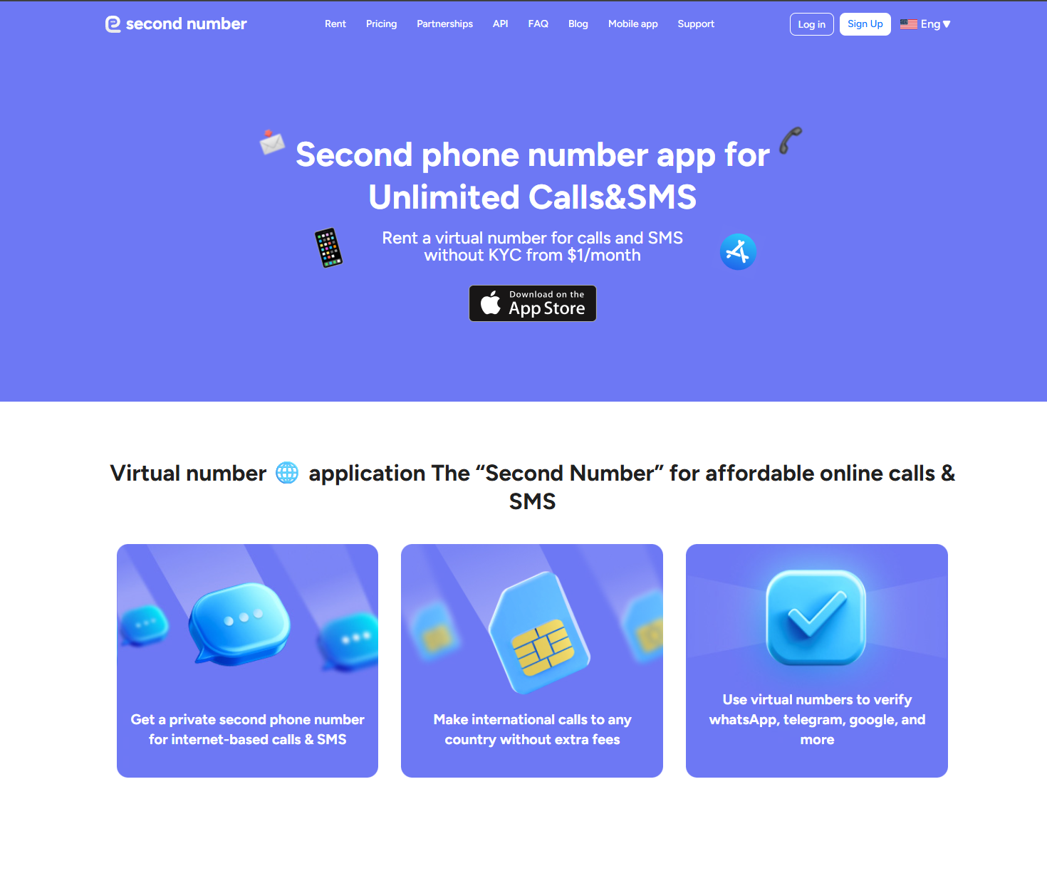 Second Number - Screenshot 5 showing product features and functionality