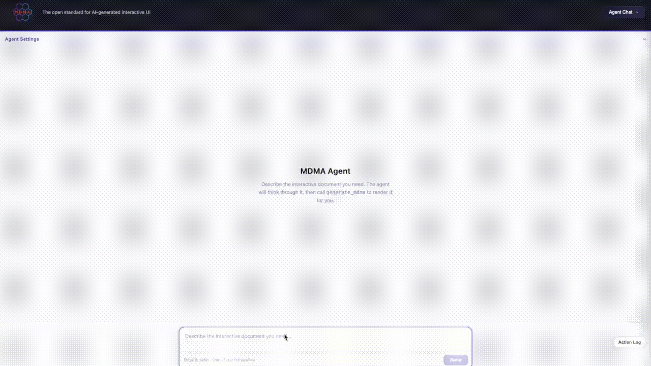 MDMA - GenUI for apps screenshot 1