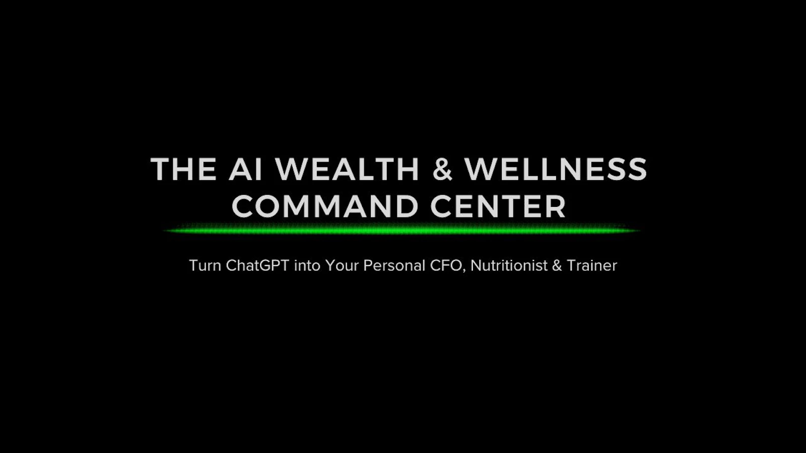 	The AI Wealth & Wellness Command Center screenshot 1