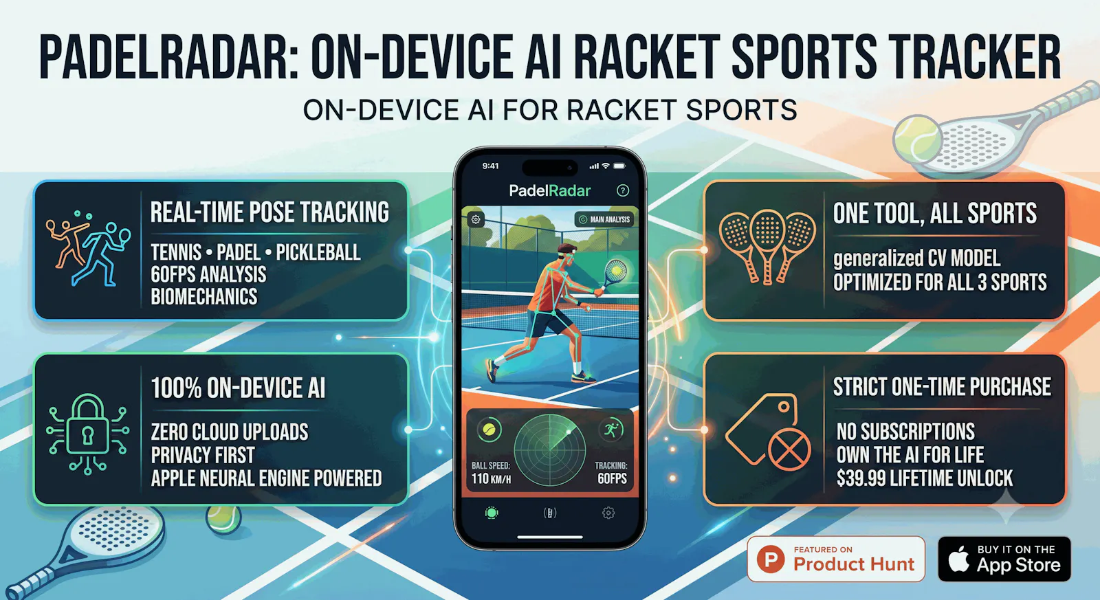 PadelRadar: A Real Time  Sports Tracker screenshot 1