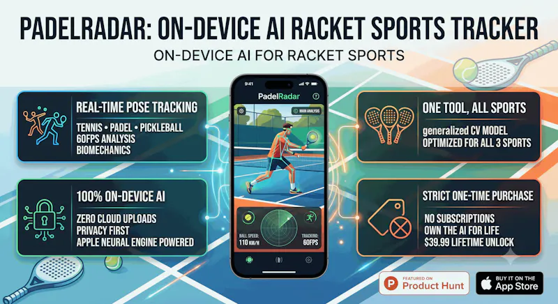 PadelRadar: A Real Time  Sports Tracker screenshot 1