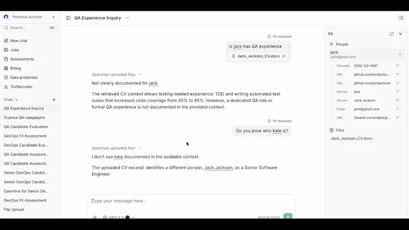 RepplsGPT - GDPR complient chat screenshot 1 (video preview)