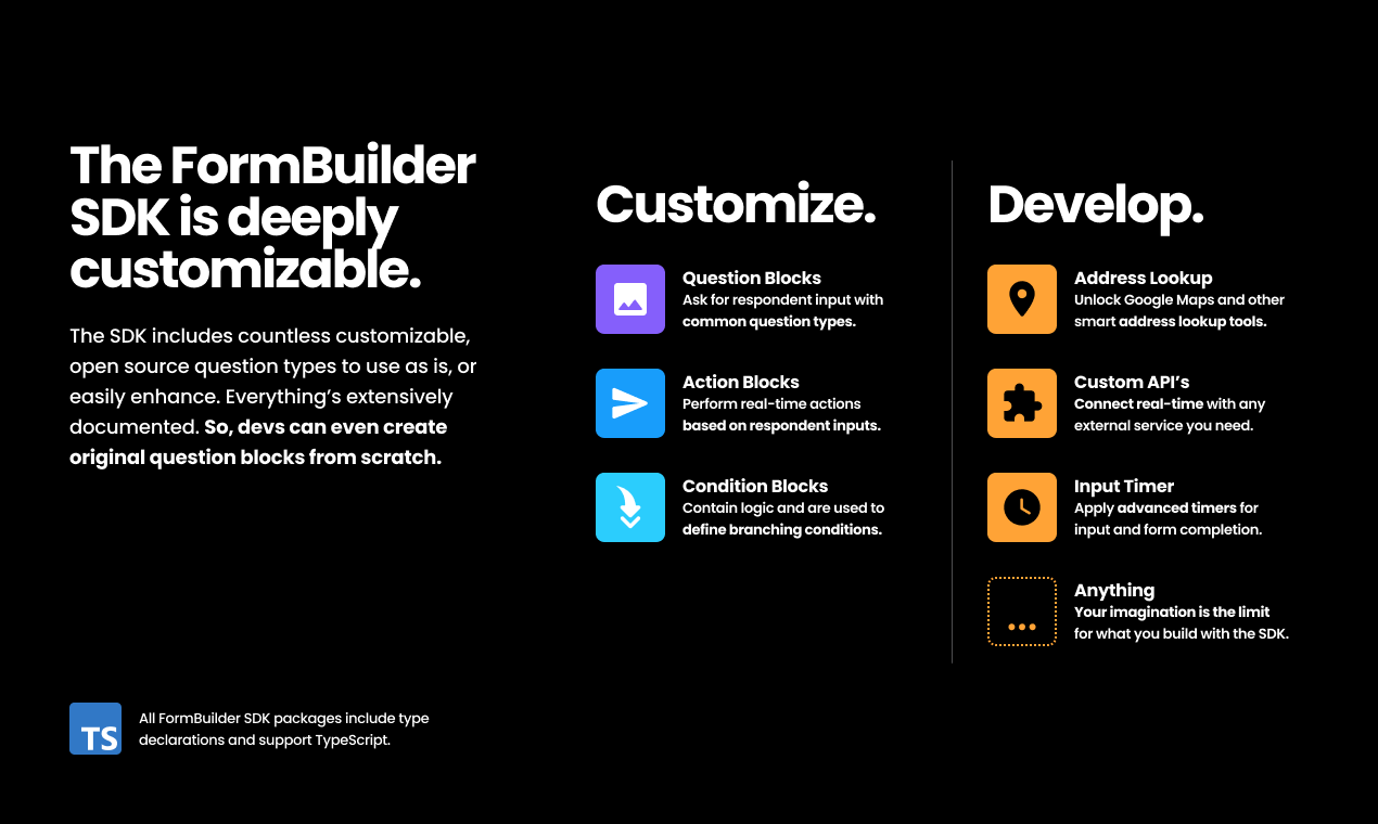 FormBuilder SDK door Tripetto - Vorm kit voor zelf gehost typeform alternatief media 8