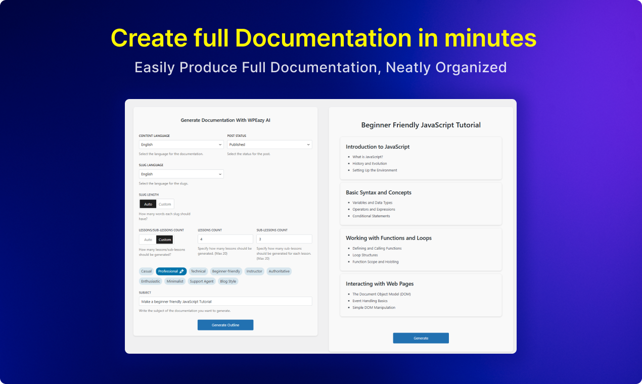 Média Wpeazy ai - L'extension AI ultime pour WordPress 2