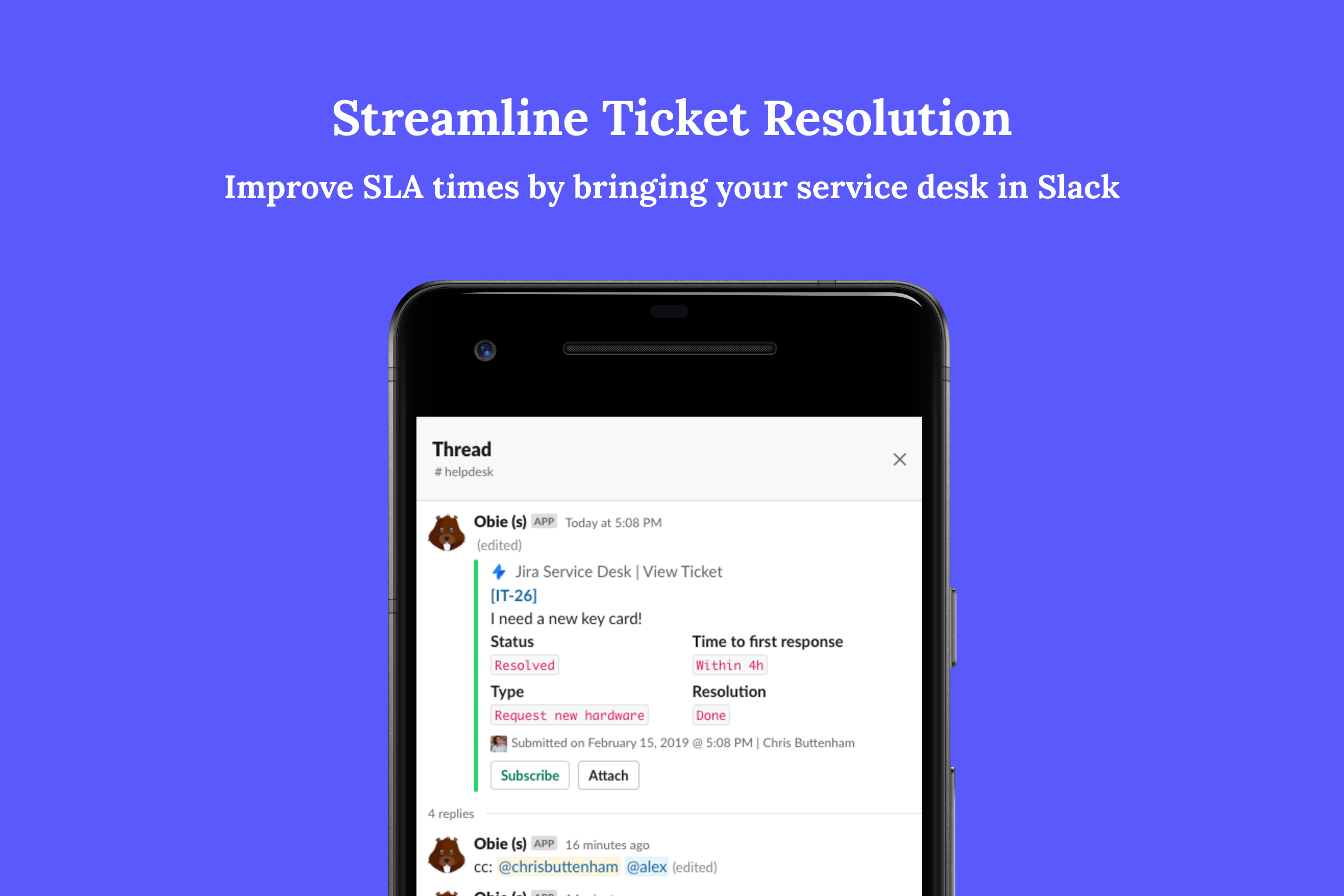 Jira Service Desk For Slack Improve Slas And Deflect Tickets