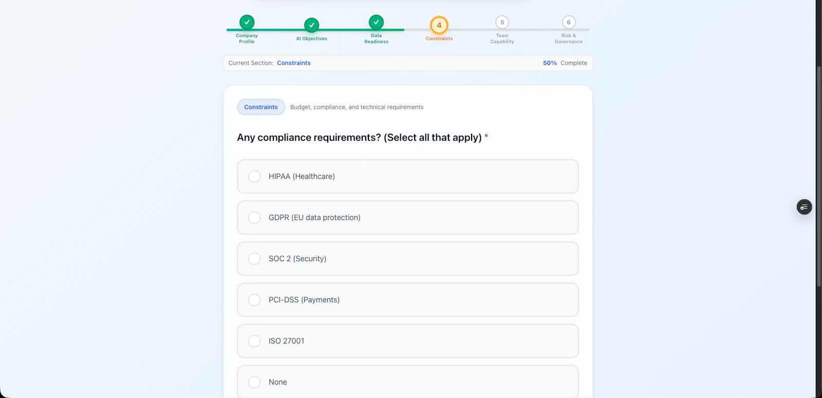 AI Readiness Audit screenshot 2