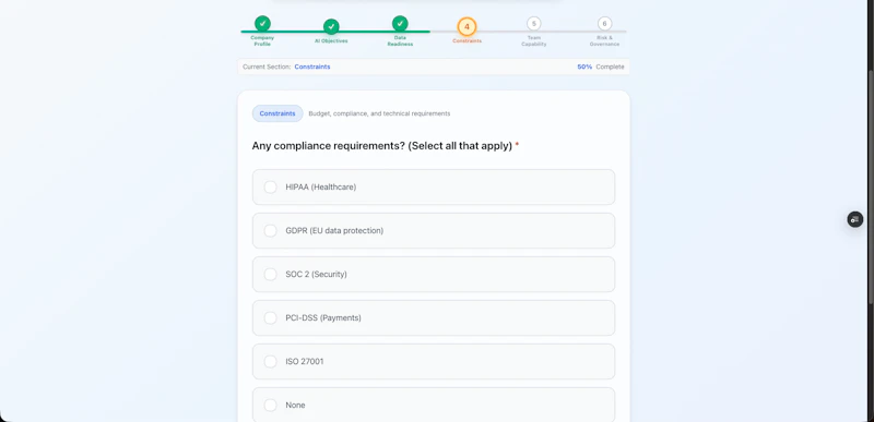 AI Readiness Audit screenshot 2