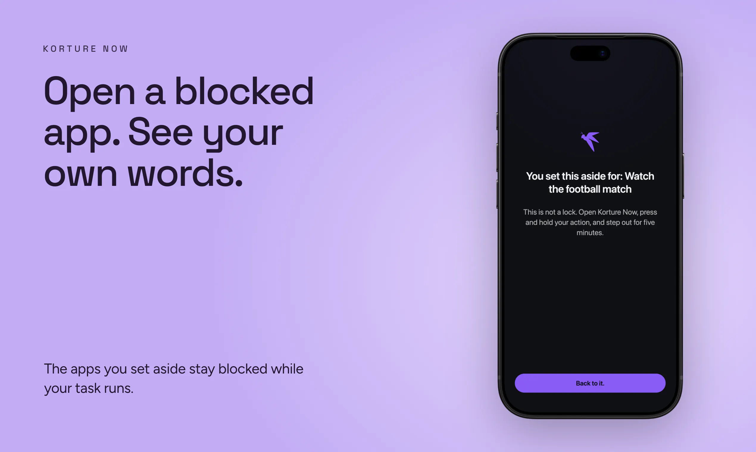 Korture Now: Focus App Blocker gallery image