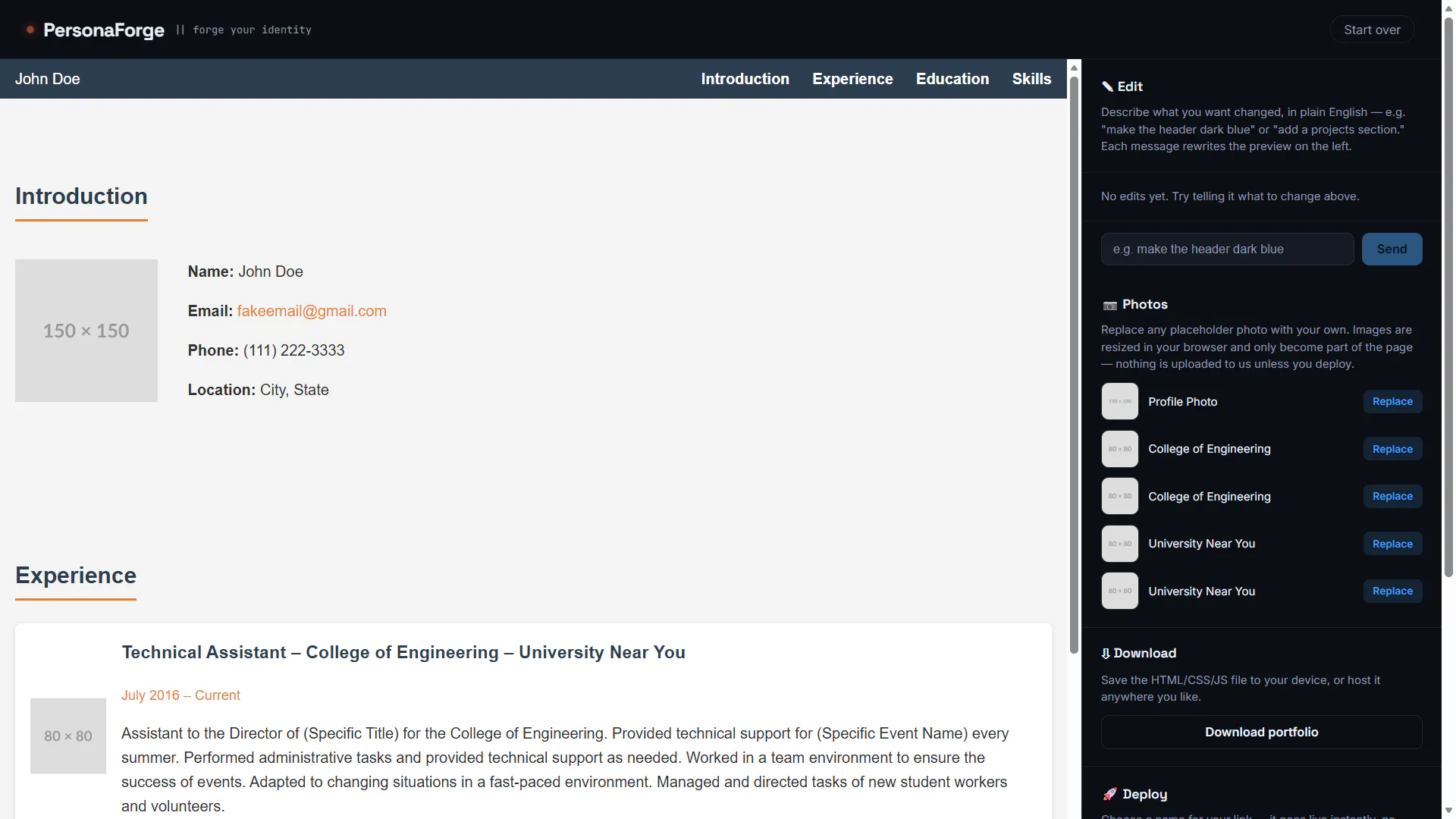 PersonaForge gallery image