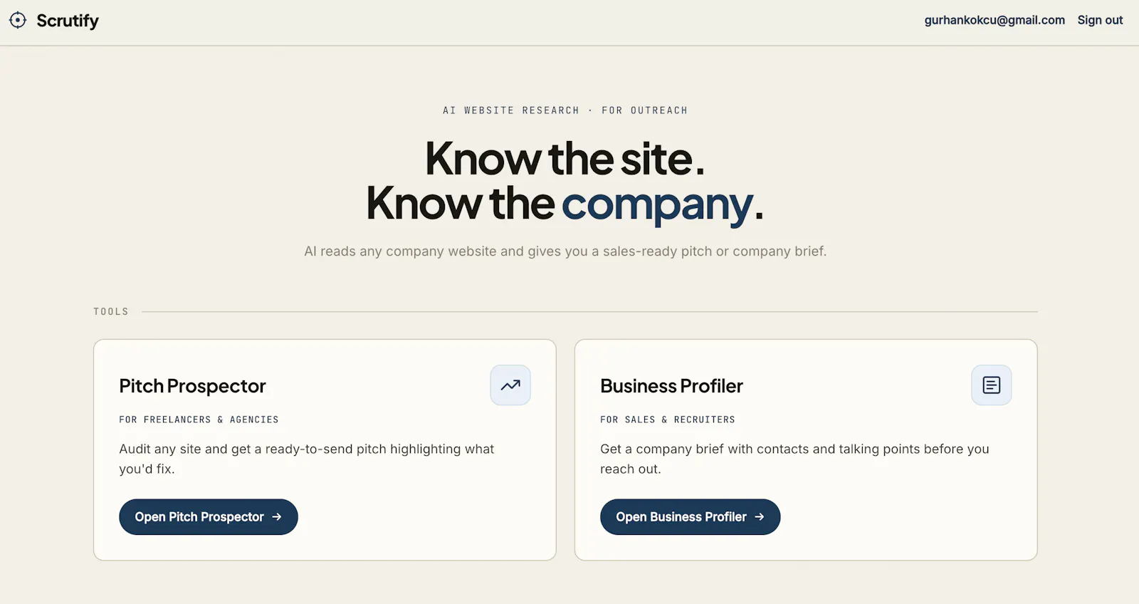Scrutify screenshot 1