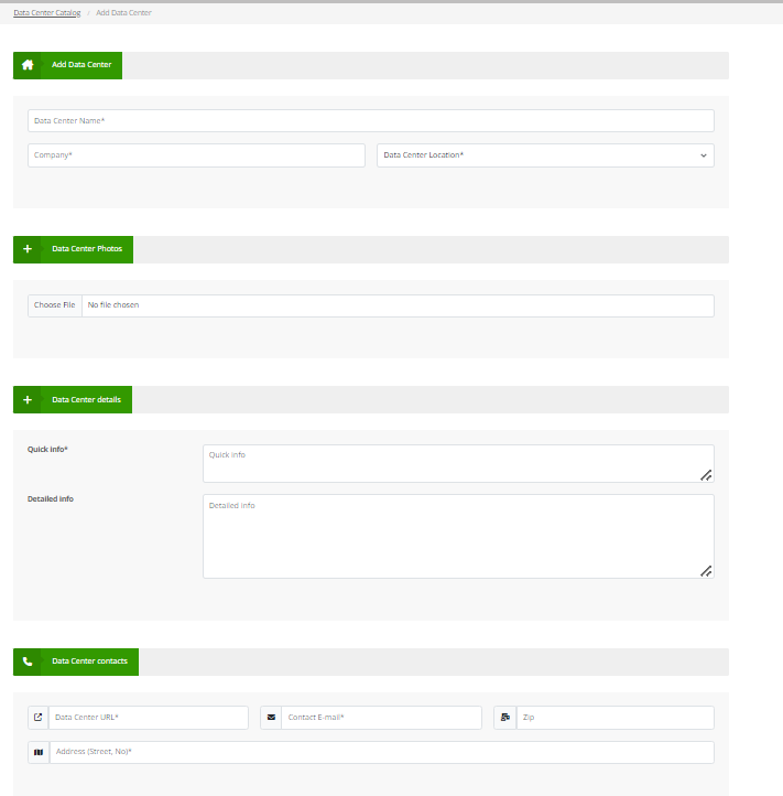 Data Center Catalog gallery image
