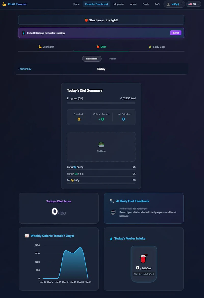FitAI Planner screenshot 6