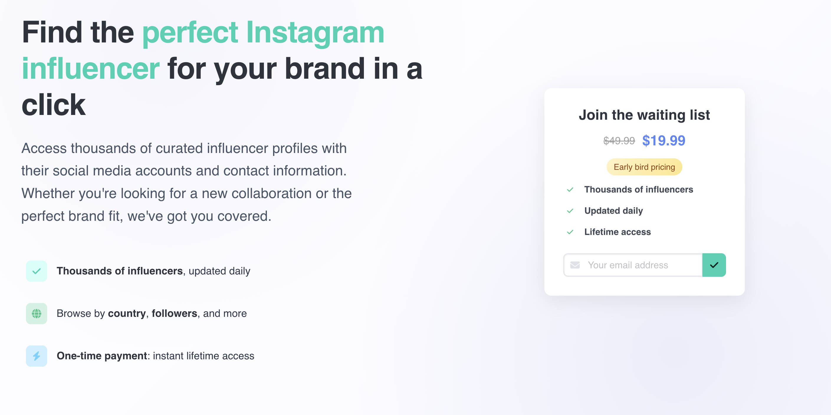 Mídia 1 de A lista Insta - Encontre o influenciador perfeito do Instagram para sua marca
