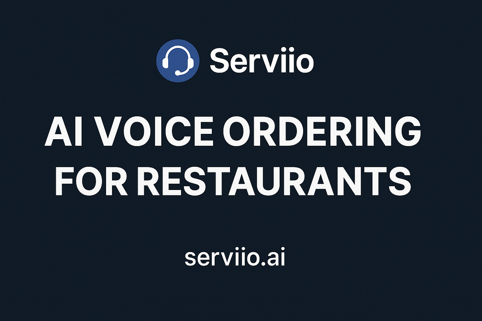 serviio - 전화로 식당 주문을받는 AI 음성 어시스턴트 미디어 1